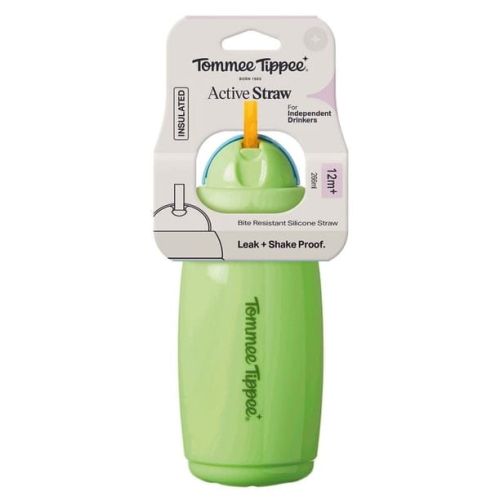 Tommee Tippee Yalıtımlı Aktif Suluk 12m+ 266ml Yeşil