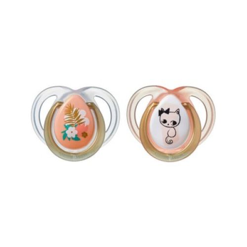 Tommee Tippee Soothers Moda 2'li Emzik 0-6 Ay Pembe