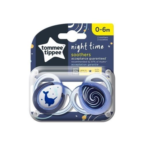 Tommee Tippee Soothers Gece Emziği 2'li 0-6 Ay