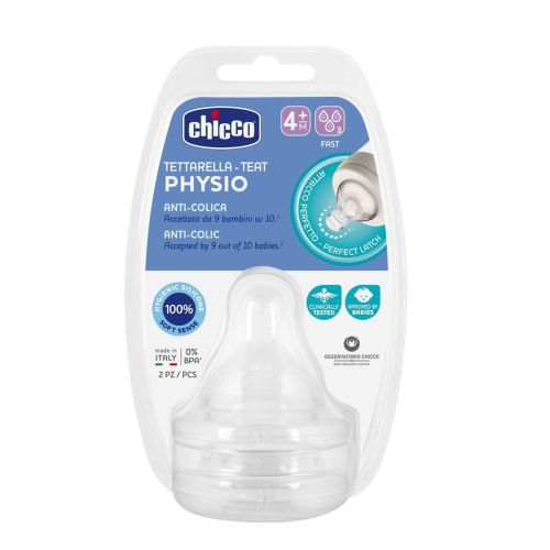 CHICCO Well-Being 2’li Biberon Emziği 4+