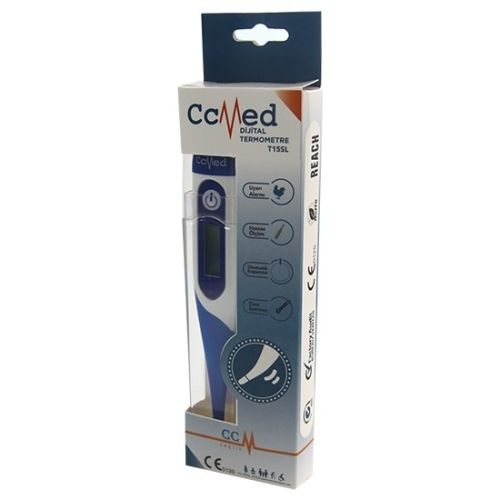 Cc Med Dijital Ateşölçer Esnek Uçlu (Mavi)