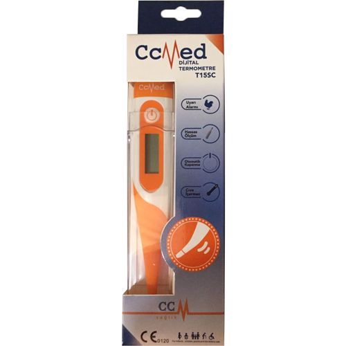 Cc Med Dijital Ateşölçer Esnek Uçlu (Turuncu)