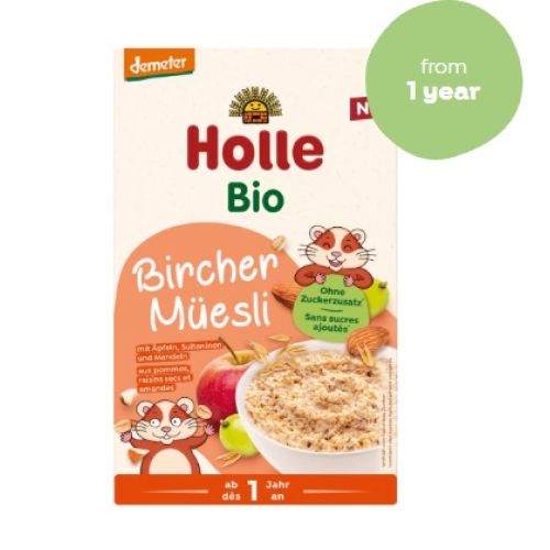Holle Organik Tam Tahıllı Müsli (elma-badem ve kuru üzümlü) 1yaş