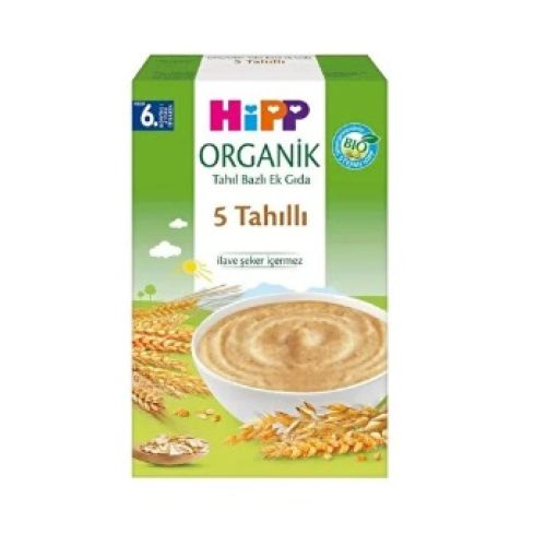 Hipp Organik 5 Tahıllı Ay Kaşık Maması 200 gr 6+ ay