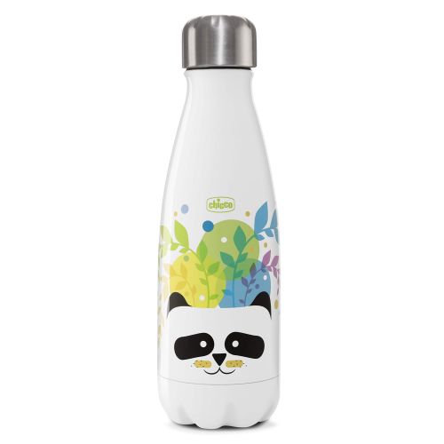 Chicco Paslanmaz Çelik Su Termosu Panda 350ml (6 saate kadar sıcak ve soğuk)