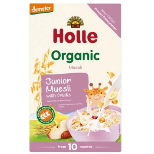 Holle Organik Çok Tahıllı ve Meyveli Müsli (kuru üzüm-muz ve elma) 10+ ay
