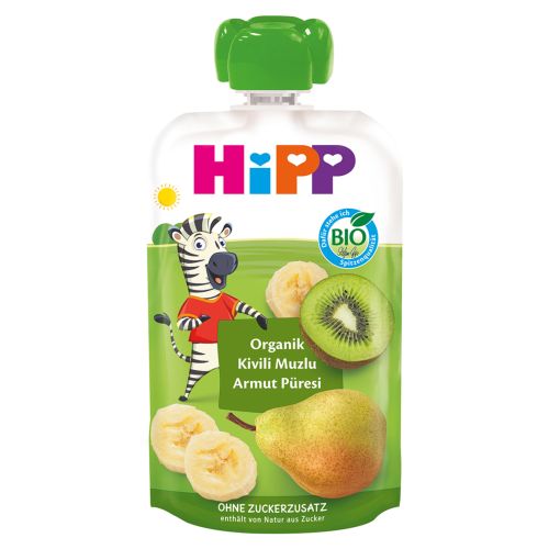 Hipp Organik Kivili Muzlu Armut Püresi 100 gr