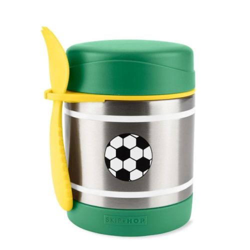 Skip Hop Paslanmaz Çelik Mama Saklama ve Taşıma Termosu Futbol
