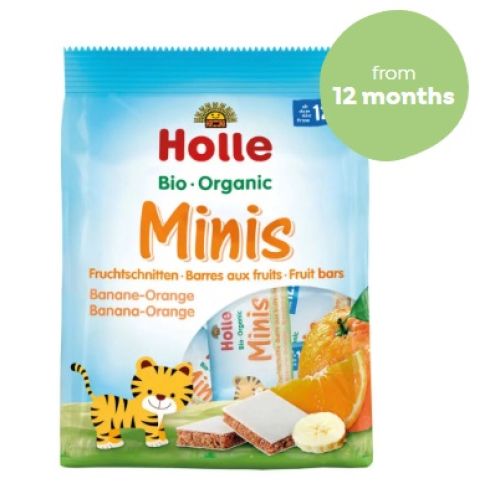 Holle Organik Mini Meyve Barı (Muz-Portakal) 10+ ay