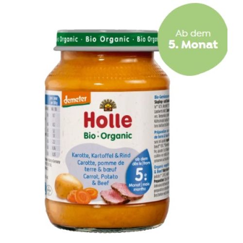 Holle Havuçlu Patatesli Dana Etli 190 gr 5+