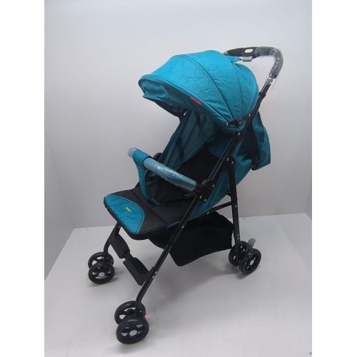 Baston Bebek Arabası Arkası Tam Yatar Mavi