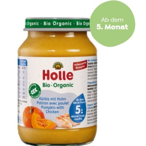 Holle Bal Kabaklı Tavuk Etli 190 gr 5+