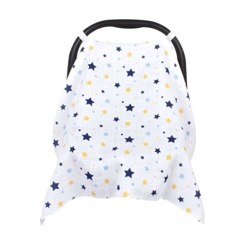 Sevi Bebe  Müslin Ana Kucağı Örtüsü Yağmurlu Mavi