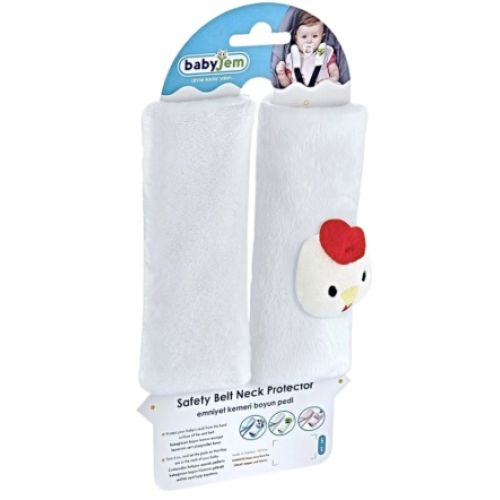 Babyjem Emniyet Kemeri Boyun Koruyucu Beyaz