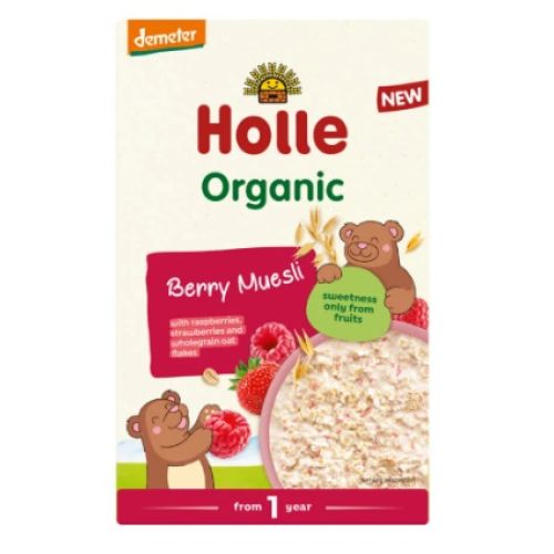 Holle Organik Ahududulu Müsli (ahudud-çilek ve tamtahıllı) 1yaş