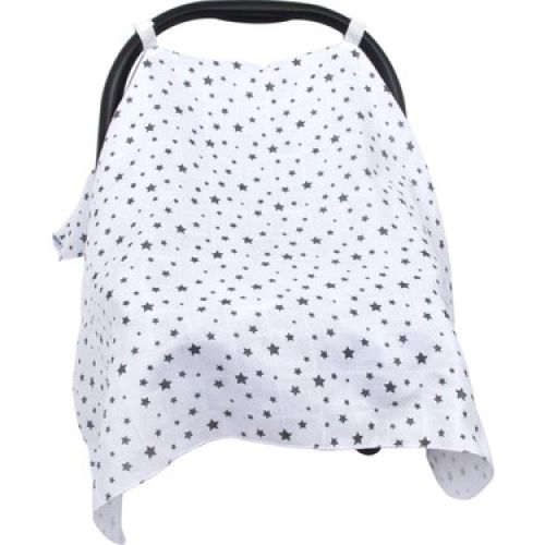 Sevi Bebe  Müslin Ana Kucağı Örtüsü Gri