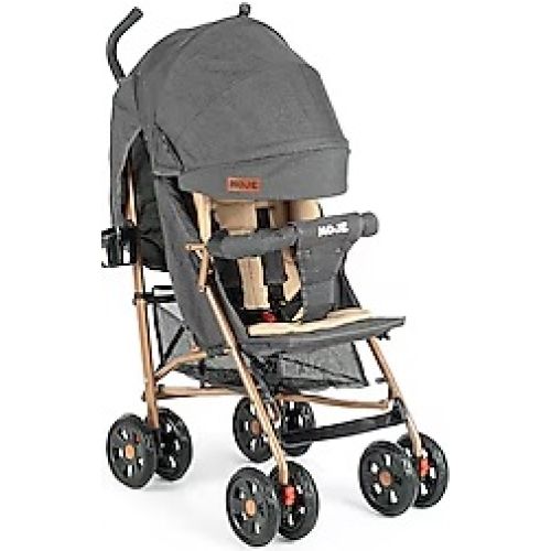 Moje Ruller Tam Yatar Baston Bebek Arabası Gold Antrasit