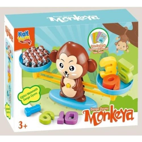 Oyuncak Eğitici Maymun Denge Oyunu, Işlem Kartlı Matematik Öğretici Oyun Seti