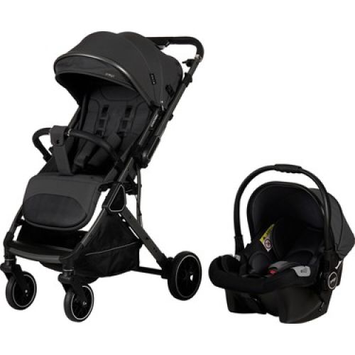 Prego Travel Set Canyon Koldan Çift Yönlü Kabin Boy Bebek Arabası Siyah