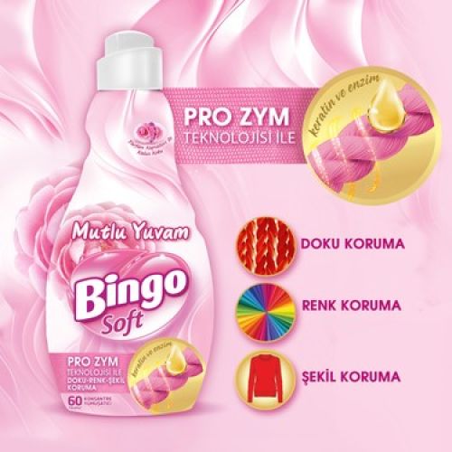 Bingo Soft Mutlu Yuvam Yumuşatıcı 1440ml.