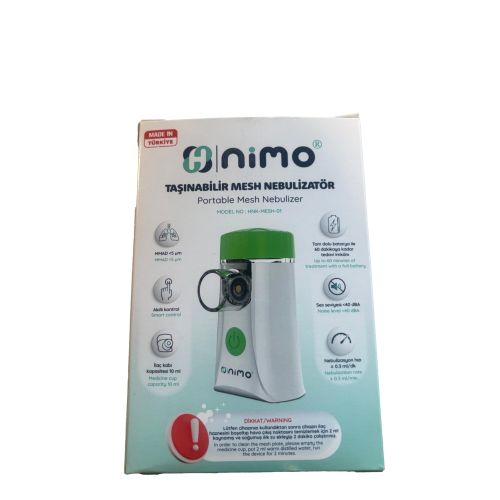 Nimo Taşınabilir Mesh Hava Makinesi Şarjlı Sessiz Nebülizatör