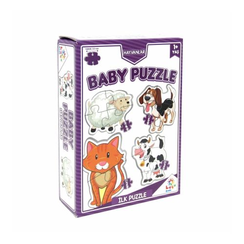 BABY PUZZLE KUTU OYUNCAK 1+ HAYVANLAR