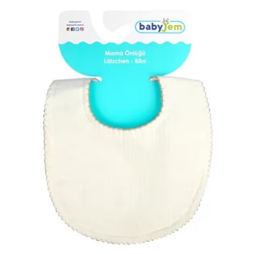Babyjem Bürümcüklü Önlük Krem