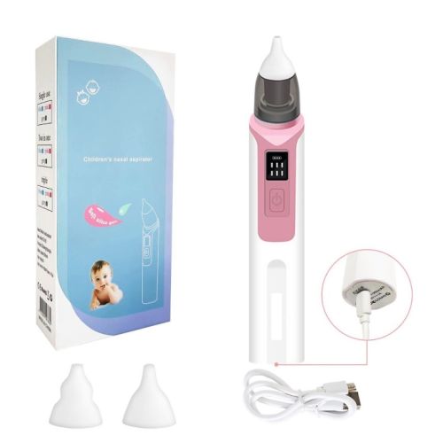 Elektrikli Şarjlı Burun Aspiratörü Pembe