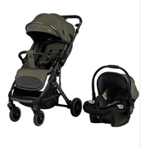 Prego Travel Set Canyon Koldan Çift Yönlü Kabin Boy Bebek Arabası Yeşil