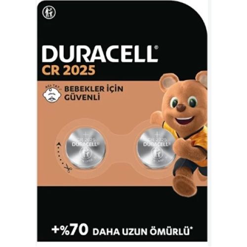 Duracell Özel 2025 Lityum Düğme Piller 3V 2 Adet