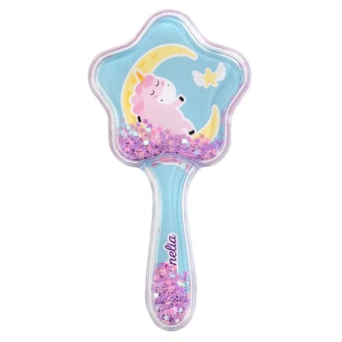 Martinelia İçi Pırıltılı Kız Çocuk Unicorn Saç Fırçası Mavi