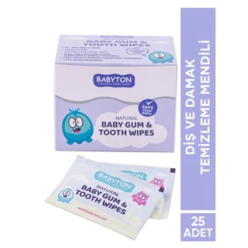 Babyton  Bebekler İçin Diş ve Damak Temizleme Mendili