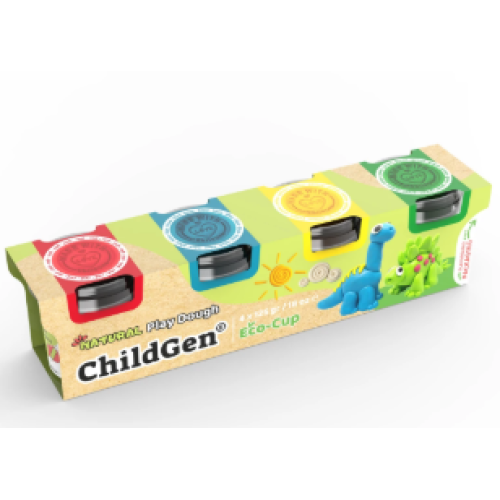 ChildGen 4'lü 125gr Standart Oyun Hamuru Seti (4X125GR)