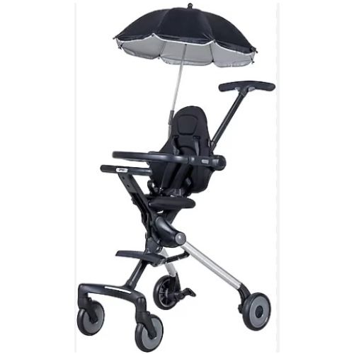 Prego Flex Kabin Bebek Arabası 360° Dönebilen Tekerlekler 22 kg Taşıma Kapasitesi ile Siyah