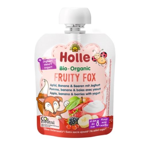 Holle  Apple & Banana Beries with yogurt (85g) 8+