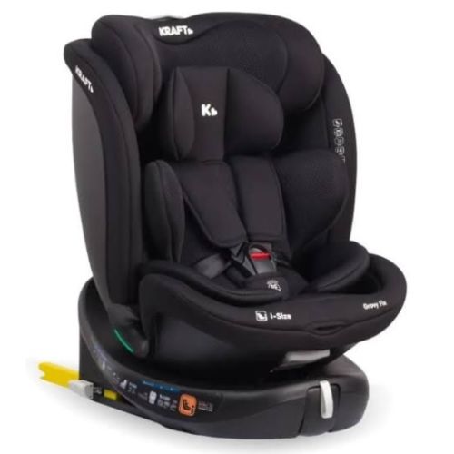 Kraft Grovy Fix i-Size 40-150 cm (0-36 kg) Oto Koltuğu Siyah