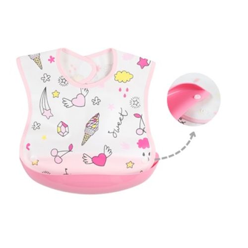 Bebekevi Hazneli Mama Önlüğü Pembe