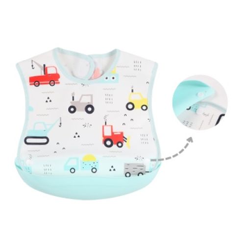 Bebekevi Hazneli Mama Önlüğü Mavi