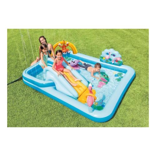 Intex 57161 Kaydıraklı Vahşi Hayat Oyun Havuzu 244x198cm