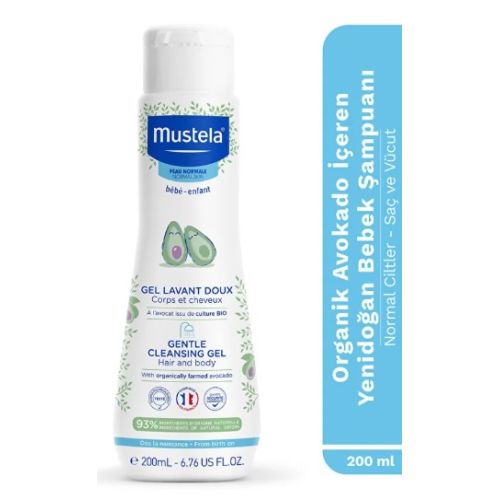 Mustela Gentle Cleansing Gel Yenidoğan Şampuanı 200 ml
