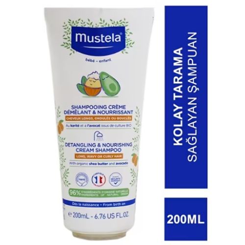 Mustela Saç Dolaşıklık Karşıtı Besleyici Şampuan 200 ml