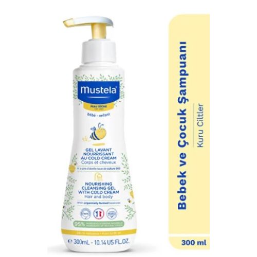 Mustela Cold Cream İçeren Besleyici Temizleme Şampuanı 300 ml