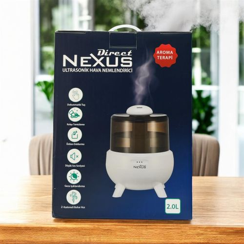 NEXUS Ultrasonik Buhar Makinesi Humudifier / Aromaterapi Cihazı Diffüzör 2 Litre Dokunmatik Ekran