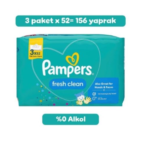 Prima Temiz ve Ferah Islak Mendil 3x52yaprak