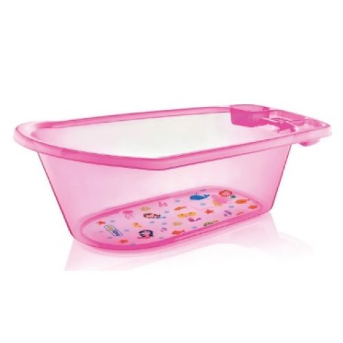 Babyjem Şeffaf Küvet Pembe