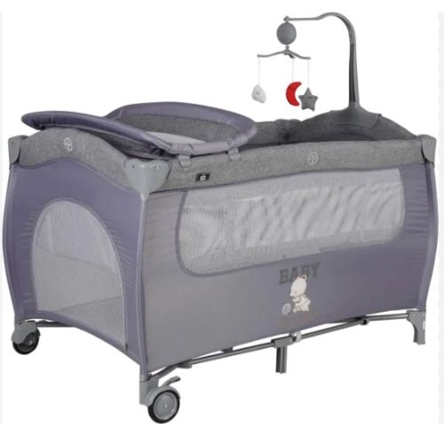 Sunny Baby Joy Plus Oyun Parkı Gri 70X120 cm