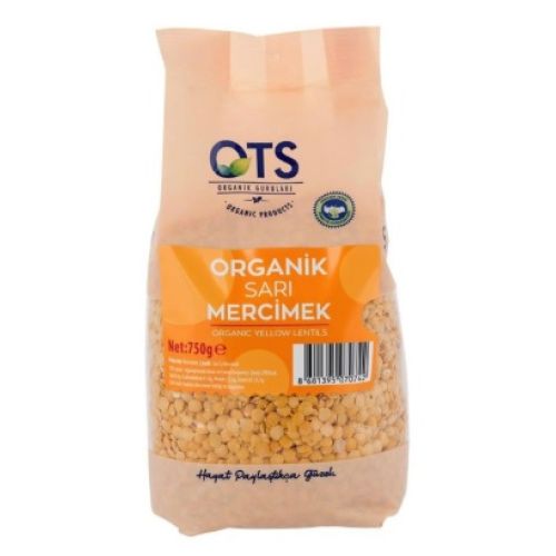 Ots Organik Sarı Mercimek 750 Gr