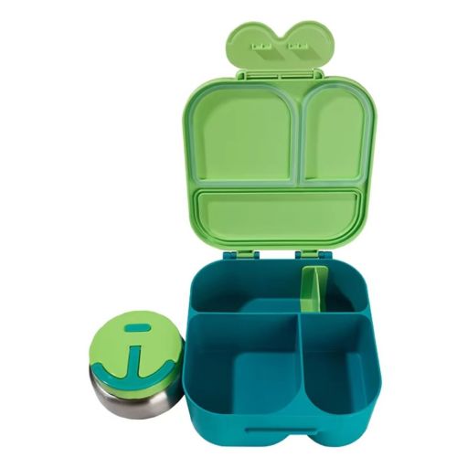 BENTO BÖLMELİ TERMOS BESLENME ÇANTASI LUNCH BOX YEŞİL