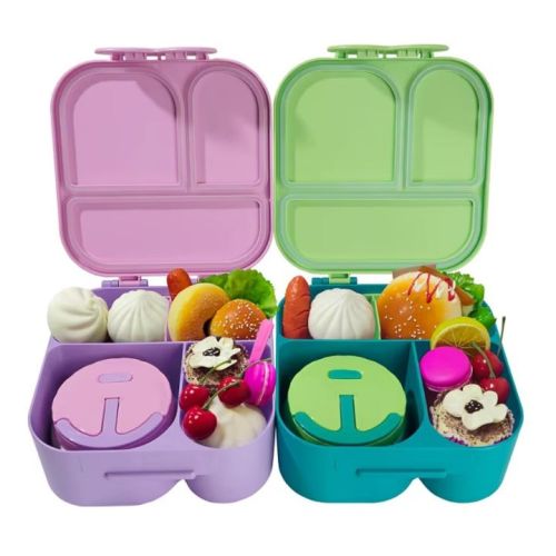 BENTO BÖLMELİ TERMOS BESLENME ÇANTASI LUNCH BOX PEMBE