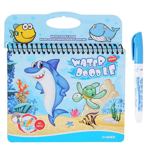 SİHİRLİ SU KALEMLİ KİTAP WATER DOODLE BOOK SHARK